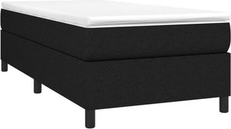 vidaXL Estructura de cama sin colchón tela negro 90x200 cm Vidaxl