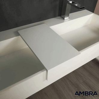 Ambra Mensola free standing per lavabo in solid surface - Ambra