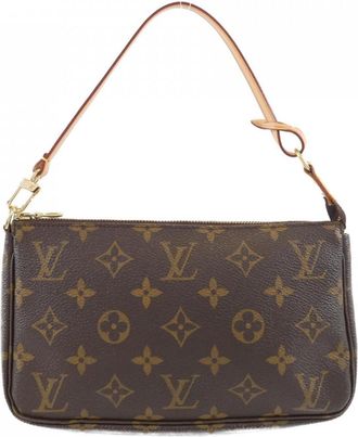 Louis Vuitton Brown Coated Canvas Pouch (Pre-Owned)
