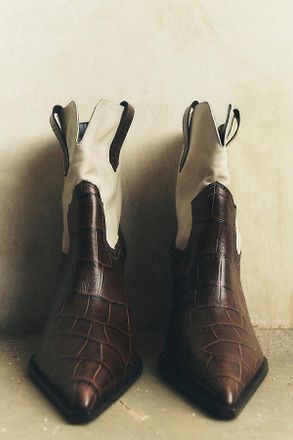 Schutz Memphis Western Ankle Boots