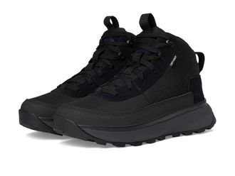 The North Face Bergen Mid WP Mens Cold Weather Boots TNF Black/Anthracite Grey : 11.5 D - Medium, Synthetic