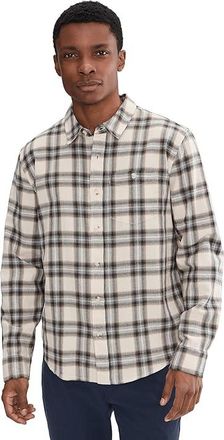 Liverpool L.A. Long Sleeve Curved Yoke Button Up Shirt Mens Clothing Ivory/Grey : 2XL, Cotton