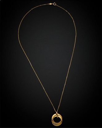 Italian Gold, Inc 14K Italian Gold Double Circle Necklace