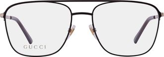 Gucci Demo Navigator Mens Eyeglasses GG0833O 001 55