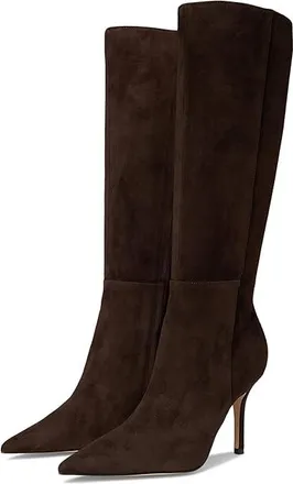 Nine West Gerty Womens Boots Dark Brown Suede : 8.5 M