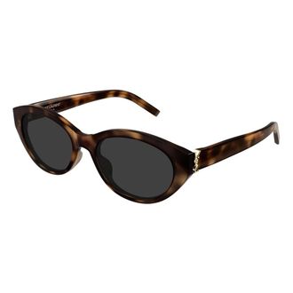 Saint Laurent Sunglasses, unisex, Brown, Size: 54 MM Oval Sunglasses