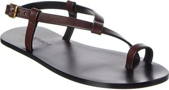 Saint Laurent Culver Leather Sandal
