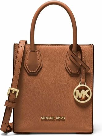 Michael Kors Mercer Extra-Small Crossbody - unisex - Tassen - Bruin - Maat: ONE Size Leer