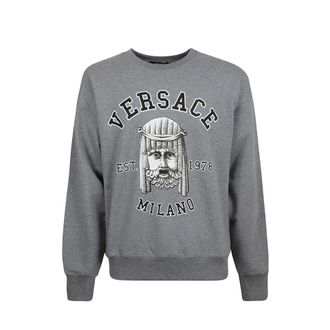 Versace Versace Cotton Crewneck Sweatshirt