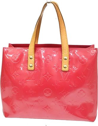 Louis Vuitton Reade Handbag Monogram Vernis Pink Patent_Leather Handbag (Pre-Owned)