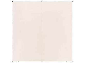 Beliani Toldo vela 300 cm 300 cm blanco crema