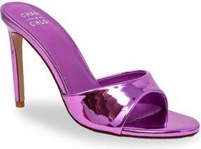 Chase + Chloe by Intouch Footwear Slide Stiletto Sandal in Purple Mirror at Nordstrom Rack, Size 5.5