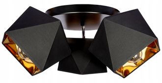 OEM L&aacute;mpara Colgante De Techo Led Con Centro Dorado De Diamante