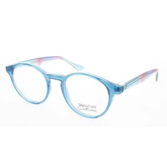 Signature Unisex Black Rectangular Eyeglass Frames S7024Rainbow