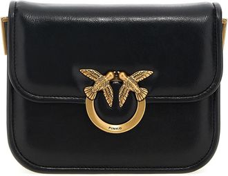 Pinko Love Bag Box Schoudertas - Dames - Schoudertassen - Zwart - ONE Size - Katoen - Tassen