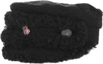 Moncler Black Textured Breton Hat