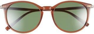 Ferragamo 53mm Round Sunglasses in Brown at Nordstrom Rack