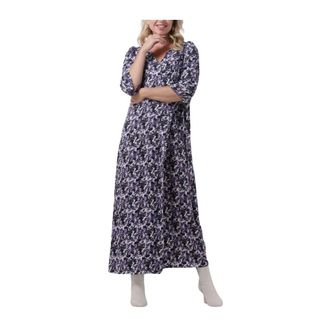 Freebird by Steven Kleedjes, Dames, Veelkleurig, XS, Esmee Jurk Paarse Maxi Jurk