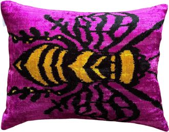 Les-Ottomans Coj&iacute;n de terciopelo de seda (un lado)