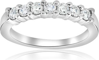 Pompeii3 1/2ct Diamond Wedding Ring 14K White Gold