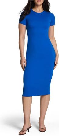 Spanx Ponte Crewneck Midi Dress in Current at Nordstrom, Size X-Large