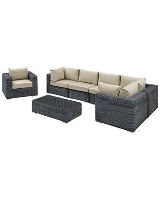 ModWay Summon 7-Piece Outdoor Patio Sunbrella Sectional Set