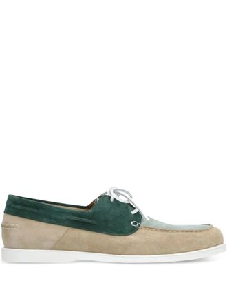 Doucal's suede panelled brogues - Neutrals