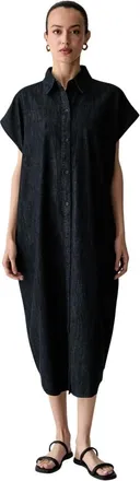 Benetton Shirt Dress - Dames - Jurken - Blauw - Maat: XS Katoen