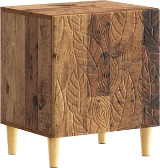vidaXL Mesita De Noche Madera Envejecida 43 X 34,5 X 50 Cm Vidaxl