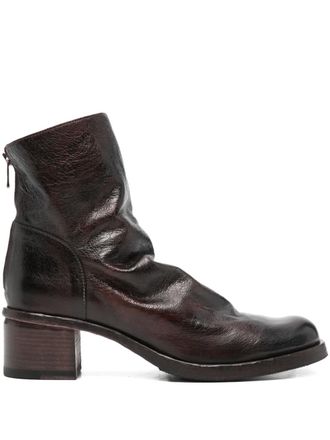 Shoto 40mm leather boots - Brown