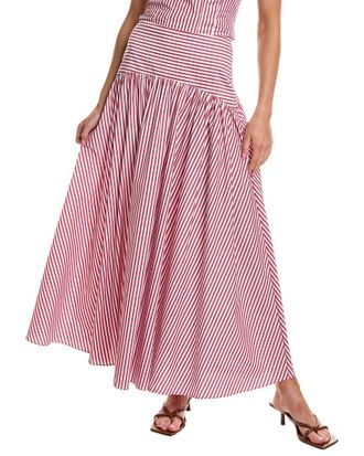 Rowing Blazers Poplin Pinstripe Skirt