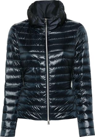 Herno lightweight padded jacket - women - Down/Polyamide/Feather/Polyester/Polyamide - 42 - Blue