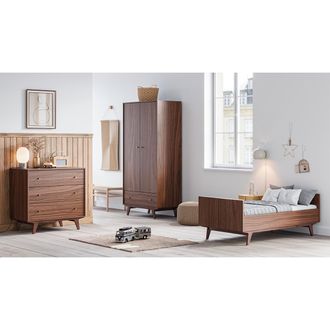 Vox Chambre Compl&egrave;te Lit &Eacute;volutif 70x140 Commode &Agrave; Langer Et Armoire 2 Portes 1 Tiroir Vox Mid - Bois