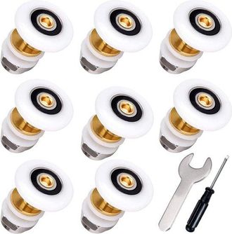 OEM Rodillos De Repuesto Para Puerta De Ducha - 19 Mm De Di&aacute;metro - 4 Unidades