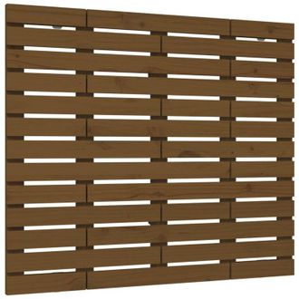 vidaXL Cabecero Cama Pared Madera Maciza Pino Marr&oacute;n Miel 81x3x91,5 Cm Vidaxl