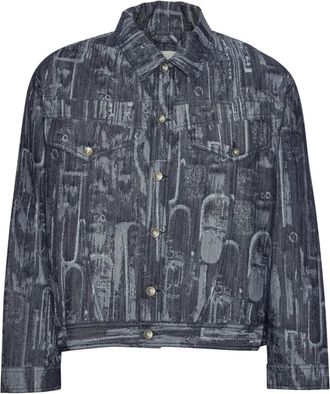 Henrik Vibskov Rooster jacket - unisex - Organic Cotton - S - Blue