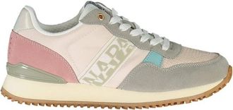 Napapijri Roze Damessneaker met Contrasterende Details - Dames - Sneakers - Veelkleurig - 38 EU - Polyester - Schoenen