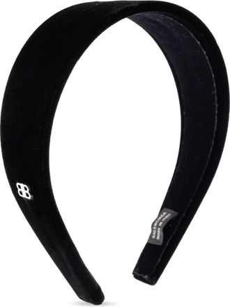 Balenciaga Hair Accessories, female, Black, Size: ONE SIZE Holli Flat Headband