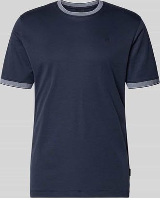 Bugatti T-Shirt mit Rundhalsausschnitt in Marine, Gr&ouml;&szlig;e XXXL