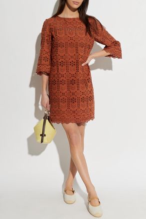 Paul Smith Lace Dress, Womens, Brown