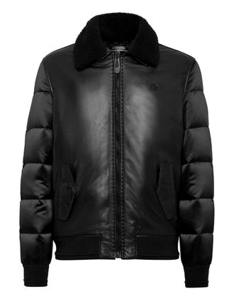 Philipp Plein Lambskin and Nylon down Bomber Philipp Plein TM