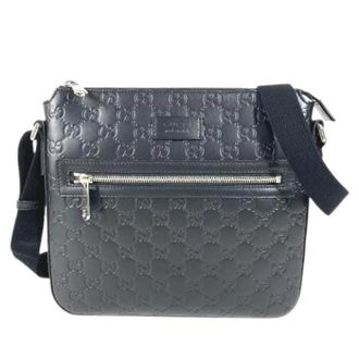 Gucci Pre-owned Pochette Schoudertas - Heren - Vintage Schoudertas - Zwart - ONE Size - Leer - Vintage