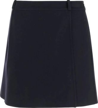 Jil Sander Minigonna in lana - Blu