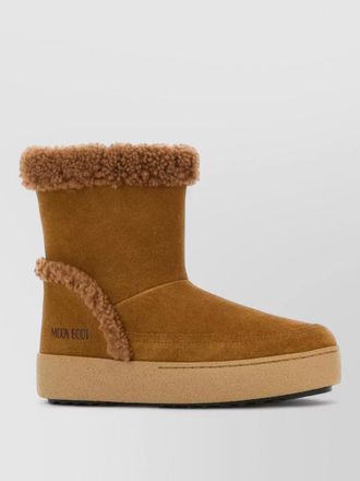 Moon Boot ltrack tina suede faux fur ankle boots