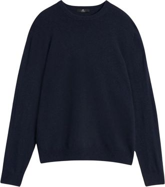 7 For All Mankind Cashmere Crew Neck Jumper - male - 7 For All Mankind - Cashmere Knitwear - Blue - XL - Knitwear