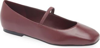 Marc Fisher Urella Mary Jane Flat in Burgundy at Nordstrom Rack, Size 5.5
