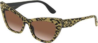 Dolce & Gabbana Printed Zonnebril - Dames - Zonnebrillen - Veelkleurig - 56 MM - Accessoires