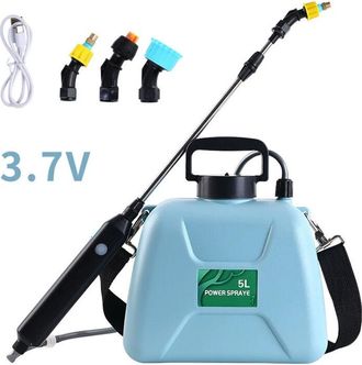 OEM Pulv&eacute;risateur &Eacute;lectrique - 5 L - Batterie 2000 Mah Usb - 3 Buses R&eacute;glables - Jardin D&eacute;sherbage Lavage Voiture - 1 Pi&egrave;ce