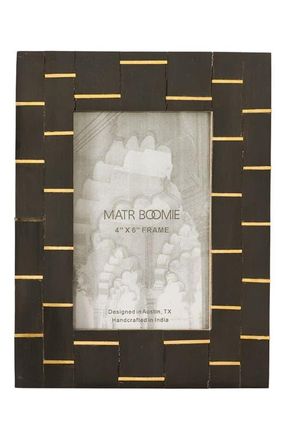 Matr Boomie Andhera Dash Black Picture Frame - Carved Horn, Brass at Nordstrom, Size 5Ft 0In X 7Ft 0In