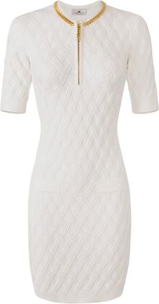 Elisabetta Franchi Mujer, Vestidos, Blanco, Talla: M
